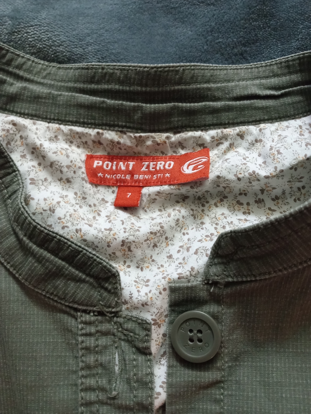 Point Zero Olive Green Button-Front Jacket - Picture 2 of 8